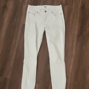 PAIGE  Verdugo Crop Women's White Skinny Jeans